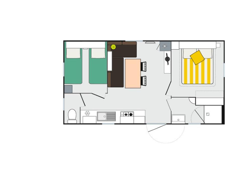 Mobilhome 5 personnes - Mobilhome Confort Plus 28m2² 6