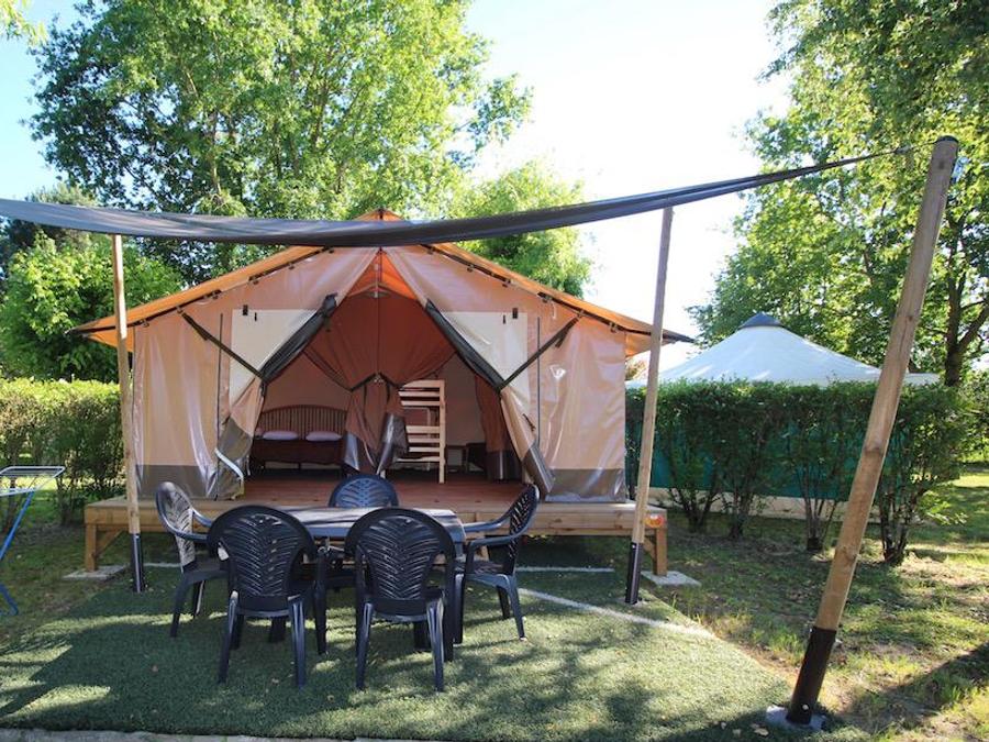 Tente en toile et en bois 5 personnes - FAMILY SANS SANITAIRES 1