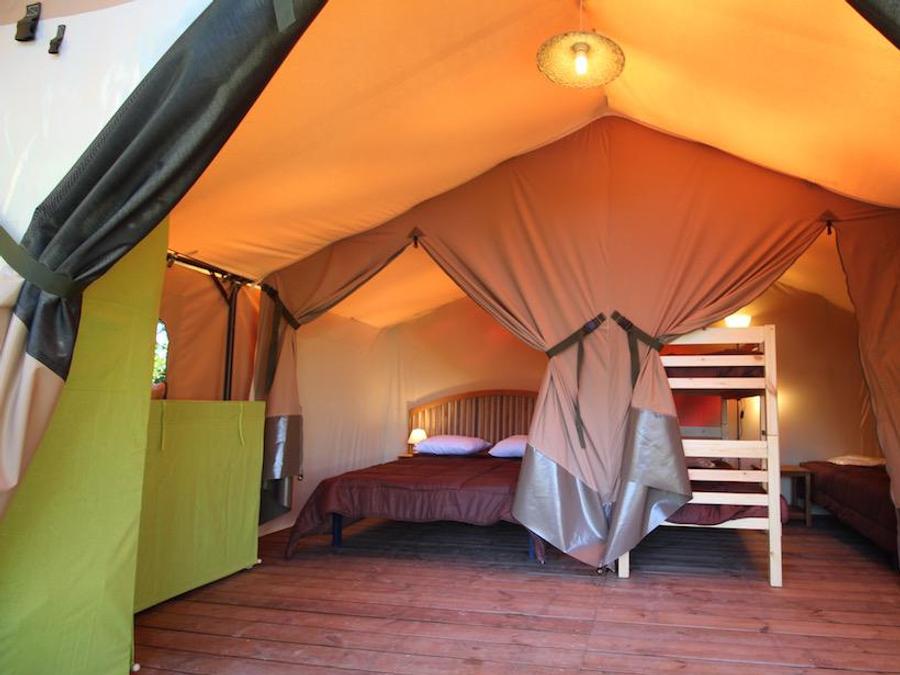 Tente en toile et en bois 5 personnes - FAMILY SANS SANITAIRES 5
