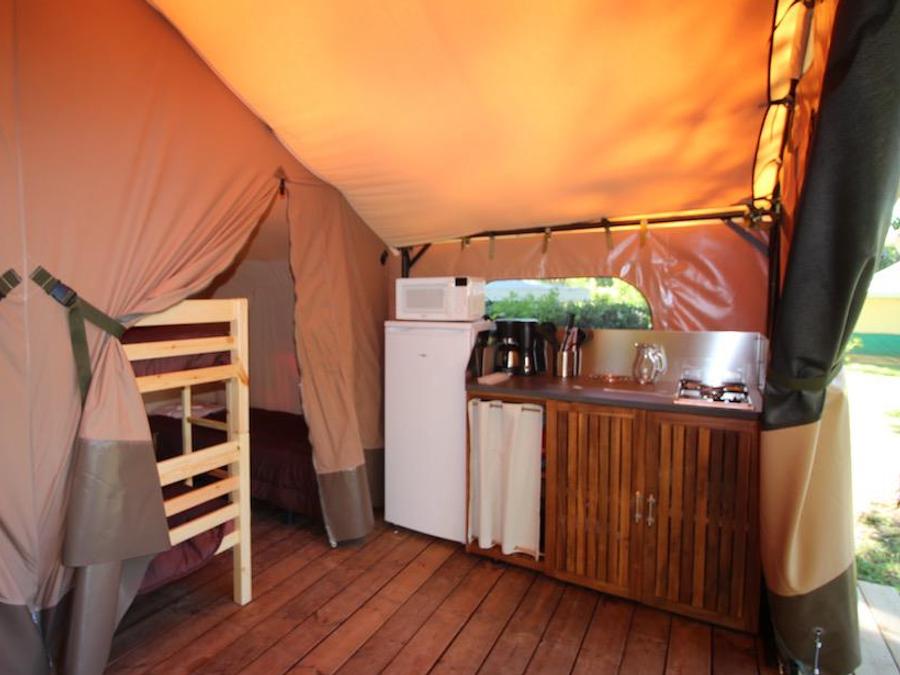 Tente en toile et en bois 5 personnes - FAMILY SANS SANITAIRES 2