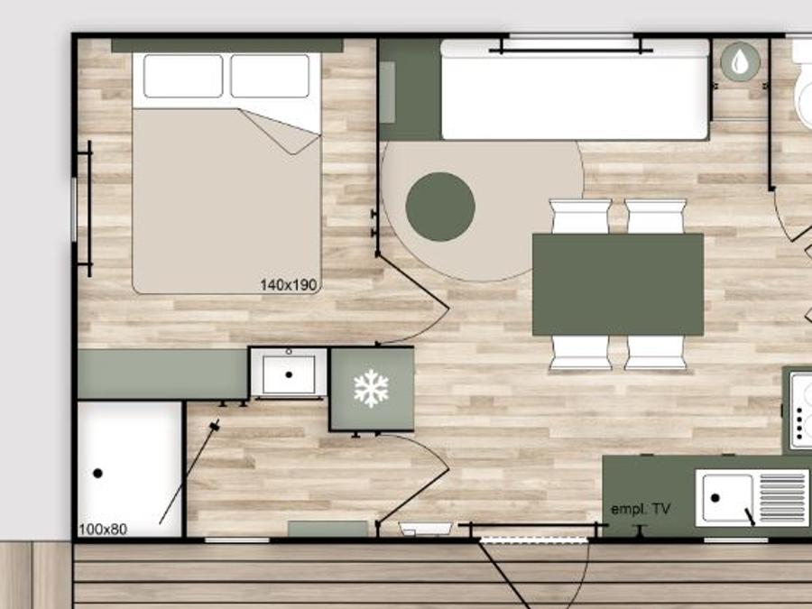 Bungalow 7 personnes - Tamaris 3 chambres - 2025 4
