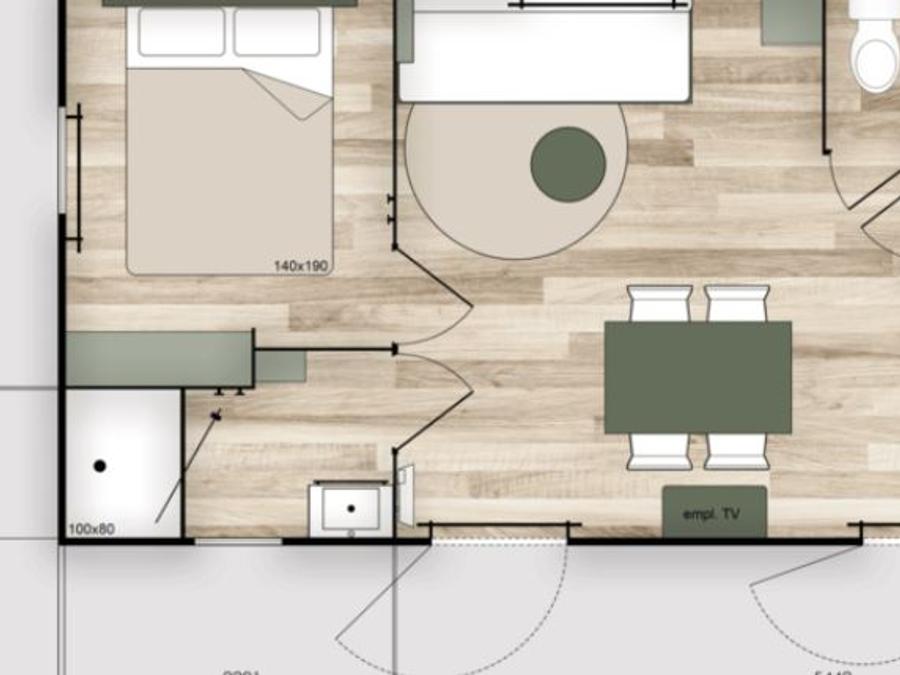 Bungalow 6 personnes - Tilleul - Vue sur la campagne - Nouveauté 2026 0
