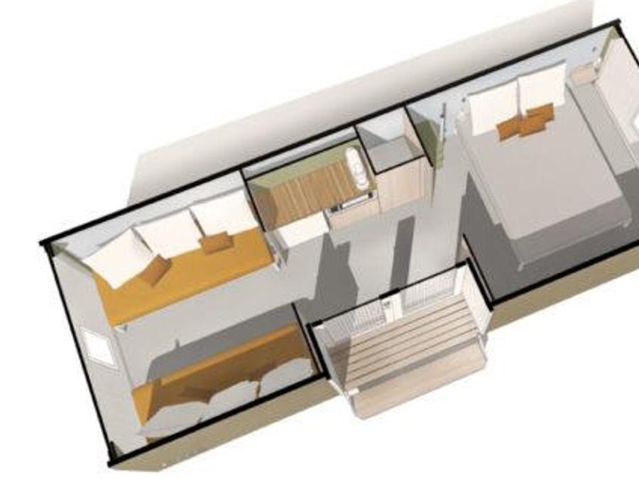 Bungalow toilé 4 personnes - COCO SWEET 4