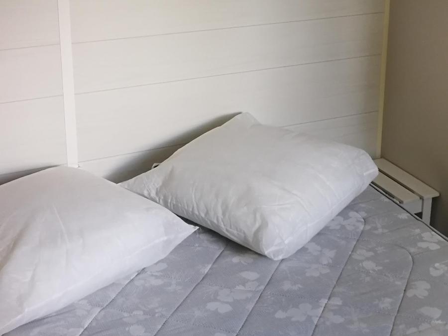Mobilhome 6 personnes - Mobilhome DUO - 2 chambres, 2 salles de bain, 2 WC, 1 canapé-lit, lave vaisselle, 43,5m² terrasse comprise 1/6 pers 6