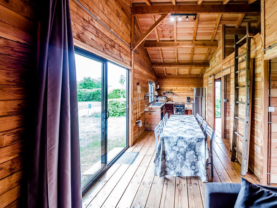 Chalet 6 personnes - Confort 50m² - 3 chambres + terrasse couverte + TV + four 6