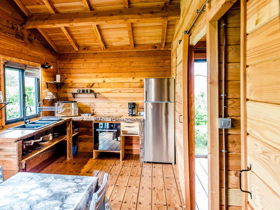 Chalet 6 personnes - Confort 50m² - 3 chambres + terrasse couverte + TV + four 5