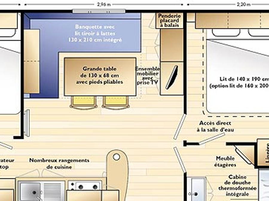 Mobilhome 4 personnes - Confort 4