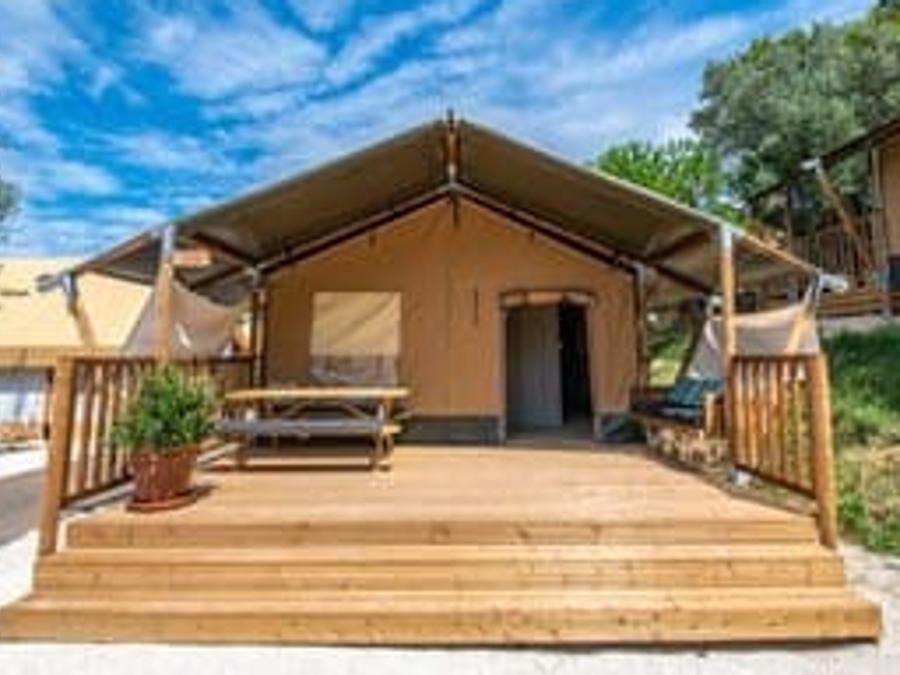 Tente en toile et en bois 5 personnes - Tente lodge - 5 personnes 4