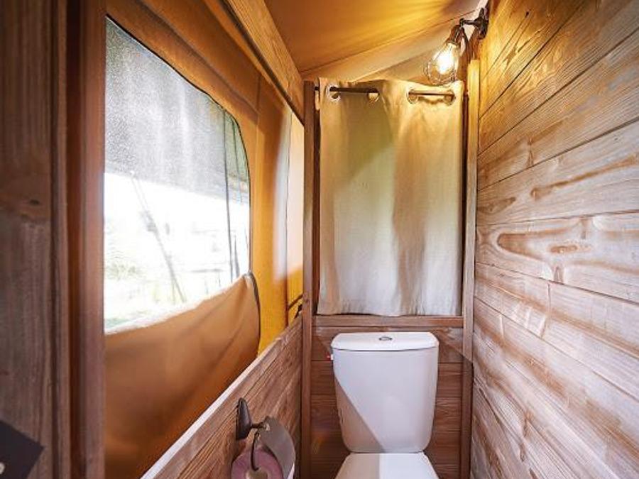 Tente en toile et en bois 5 personnes - Lodge sur pilotis Confort River View 4
