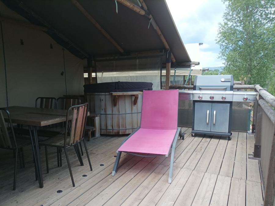 Tente en toile et en bois 7 personnes - Lodge Kenya Premium + bain nordique 11