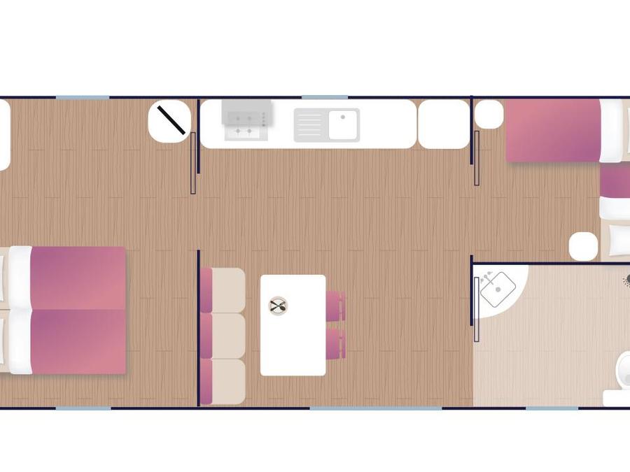 Mobilhome 4 personnes - PMR Confort 31m² 2