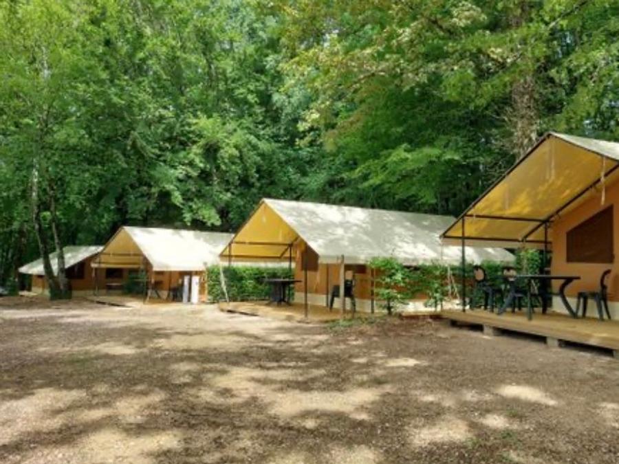 Tente en toile et en bois 4 personnes - Tente Safari 1