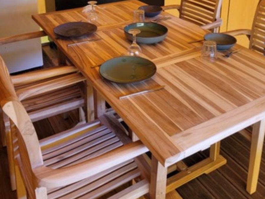 Tente en toile et en bois 4 personnes - Tente Safari 2