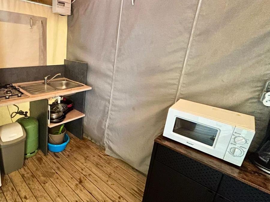 Tente en toile et en bois 5 personnes - Caba'nature 3 Pièces 5 Personnes 6