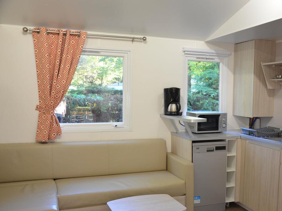 Mobilhome 6 personnes - Mobil-home Premium 33m² CLIMATISÉ - 3 chambres +TV + lave vaisselle 6 pers 8