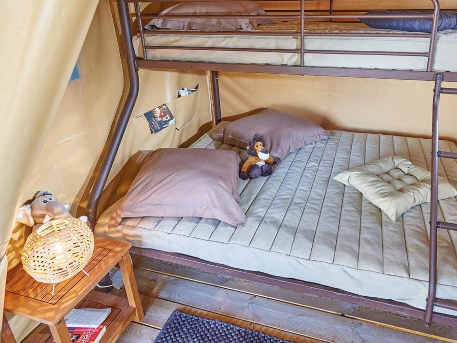 Tente en toile et en bois 5 personnes - Freeflower Confort 34m² - 2 chambres - sans sanitaire 5 pers 2