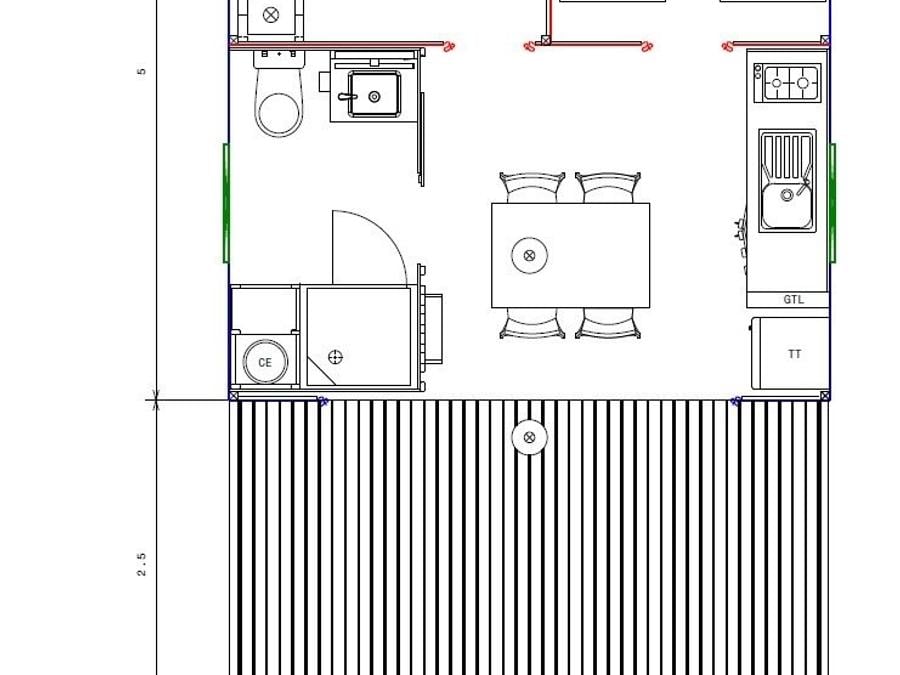 Tente en toile et en bois 4 personnes - CABANE LODGE 5