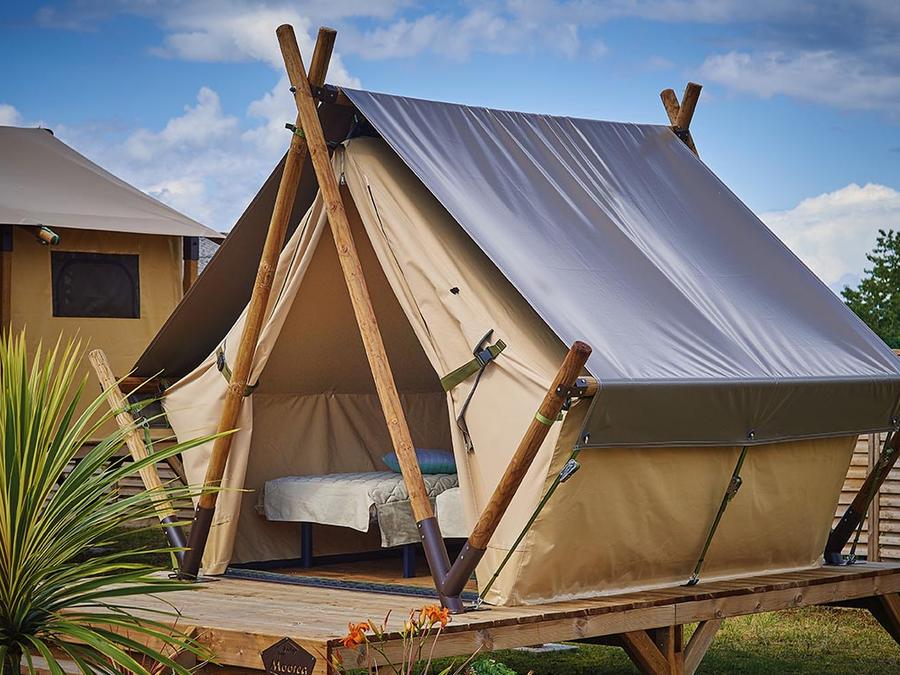 Tente en toile et en bois 2 personnes - Tente Lodge MOOREA 1