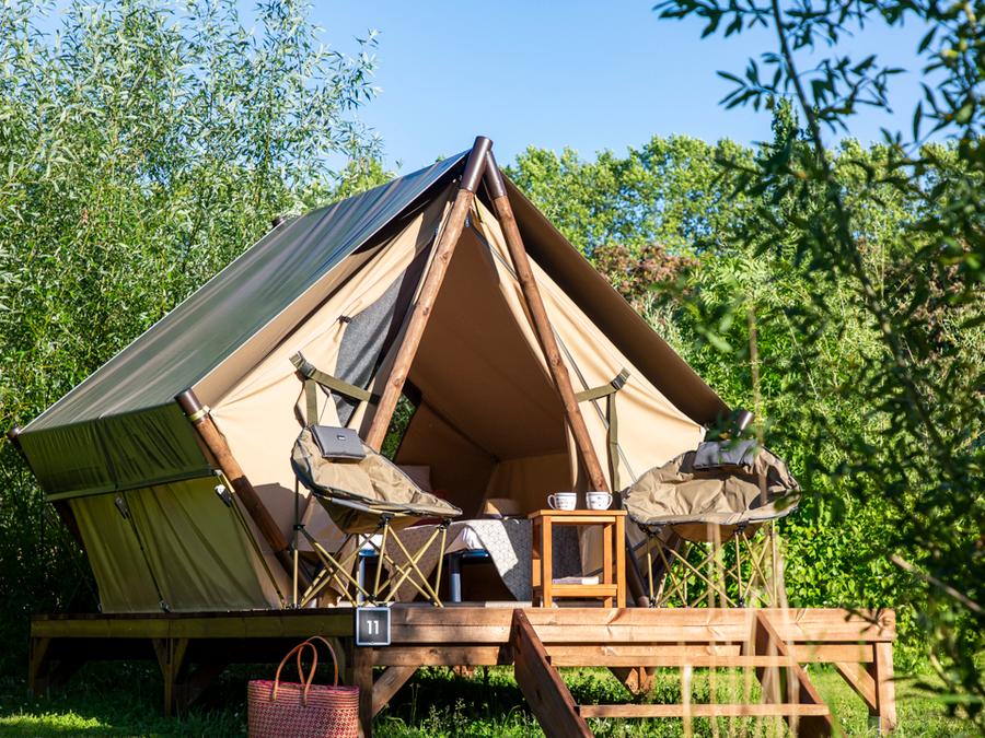Tente en toile et en bois 2 personnes - Tente Lodge MOOREA 2