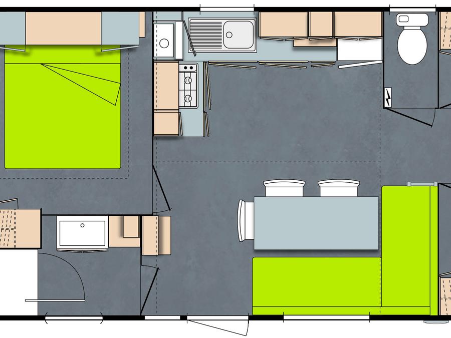 Mobilhome 6 personnes - Ciela Confort - 3 chambres 8
