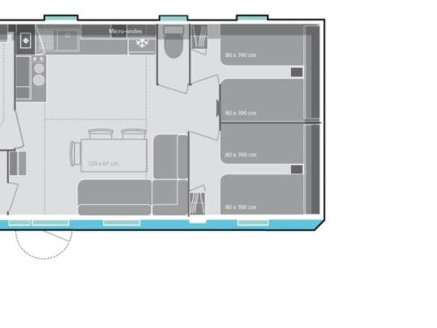 Mobilhome 6 personnes - COTTAGE CONFORT OLIVIER 7