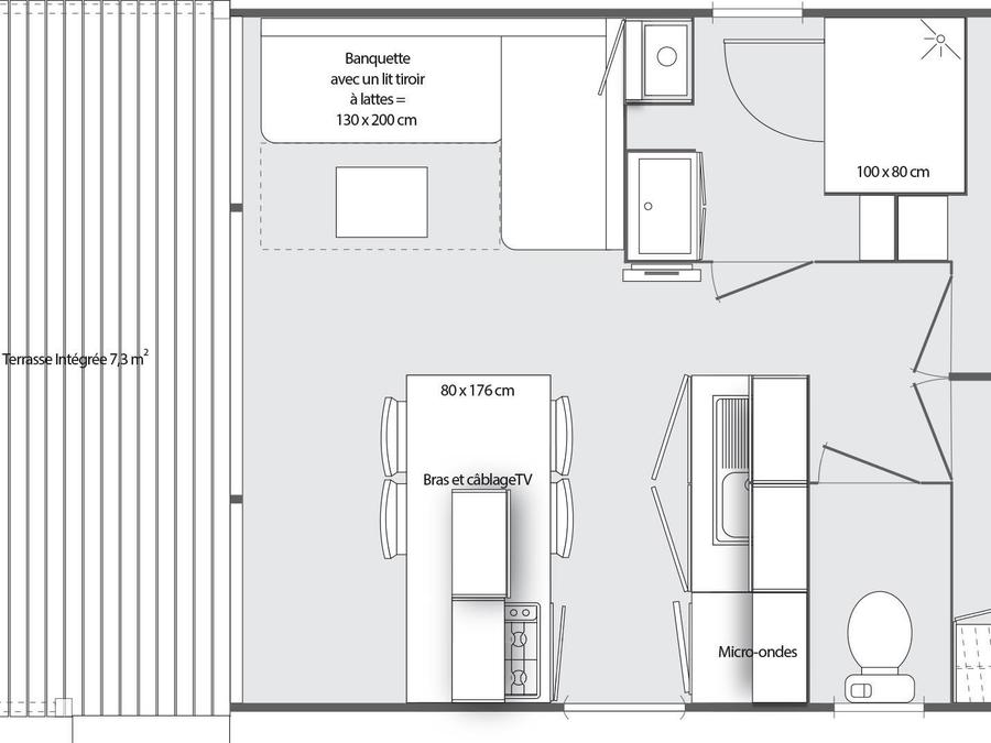 Mobilhome 4 personnes - OHARA FACE CONFORT 6
