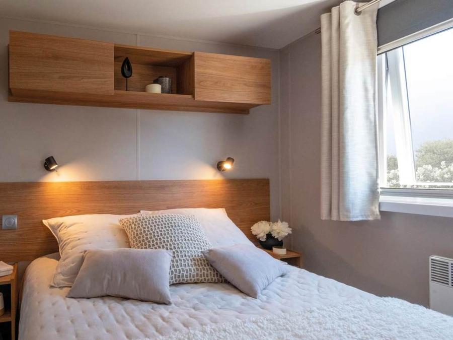 Mobilhome 6 personnes - Premium 32m² (3 chambres) + Terrasse couverte + TV + Climatisation 3