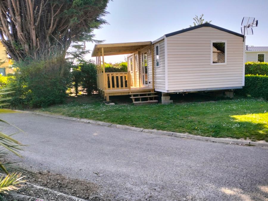 Mobilhome 6 personnes - Premium 32m² (3 chambres) + Terrasse couverte + TV + Climatisation 10