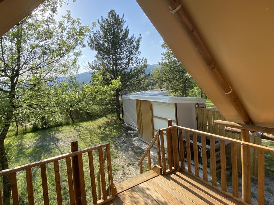Tente en toile et en bois 4 personnes - Cabane Standard