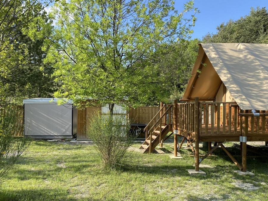 Tente en toile et en bois 4 personnes - Cabane Standard
