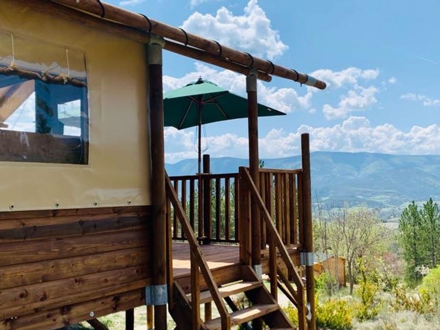 Tente en toile et en bois 5 personnes - Lodge Confort