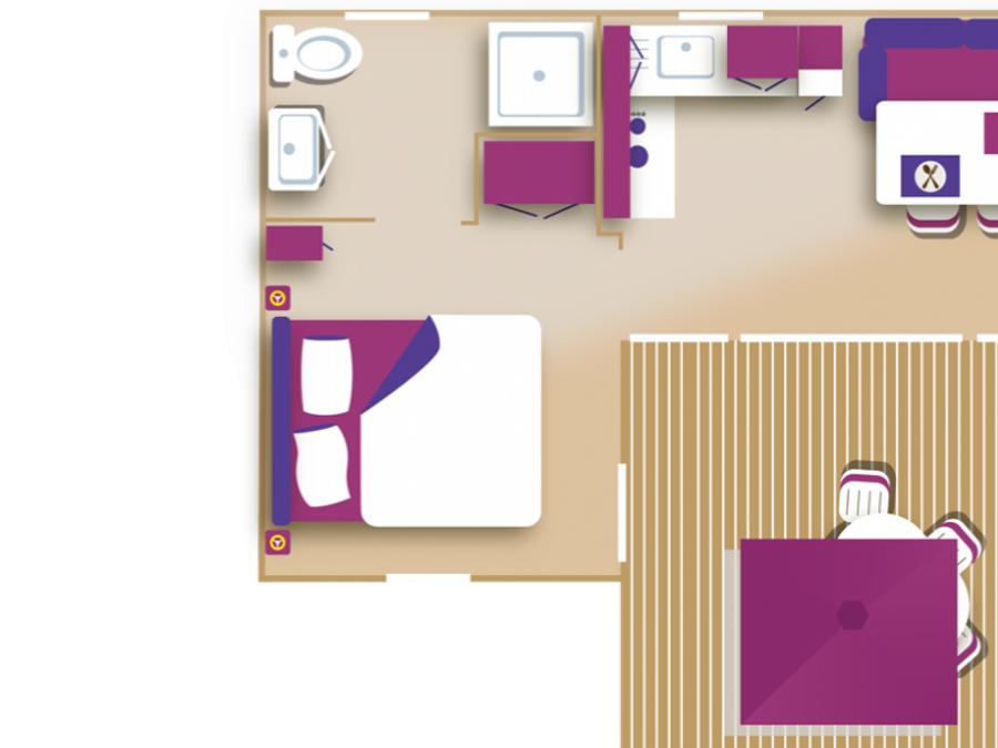 Mobilhome 4 personnes - Premium