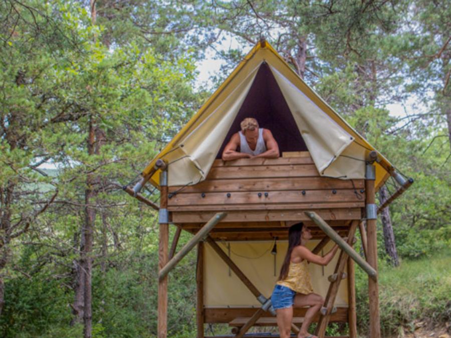 Tente en toile et en bois 2 personnes - Tente Standard