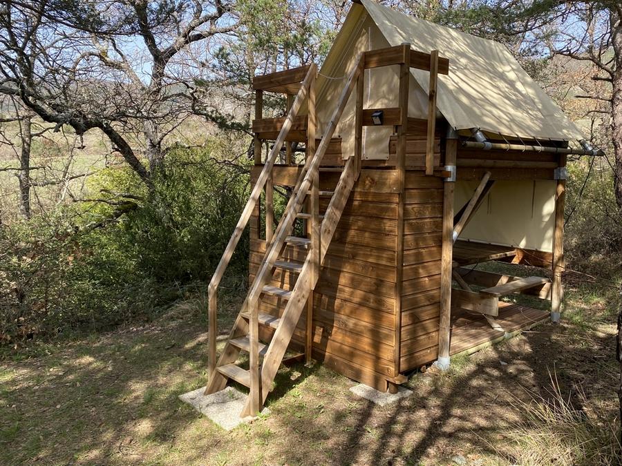 Tente en toile et en bois 2 personnes - Tente Standard