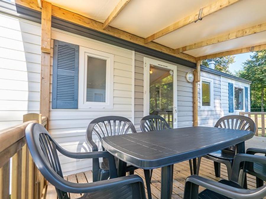 Mobilhome 6 personnes - Comfort | 3 Ch. | 6 Pers. | Terrasse surélevée | Clim. | TV 1