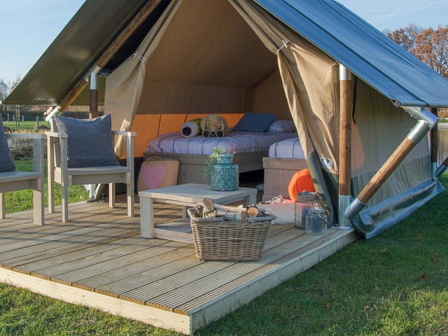Tente en toile et en bois 2 personnes - Tente Safari XS 0