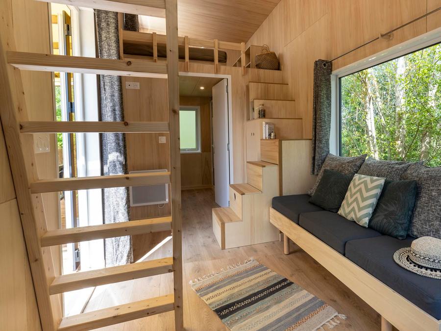 Hébergement 4 personnes - Tiny house PREMIUM- 2 chambres 8