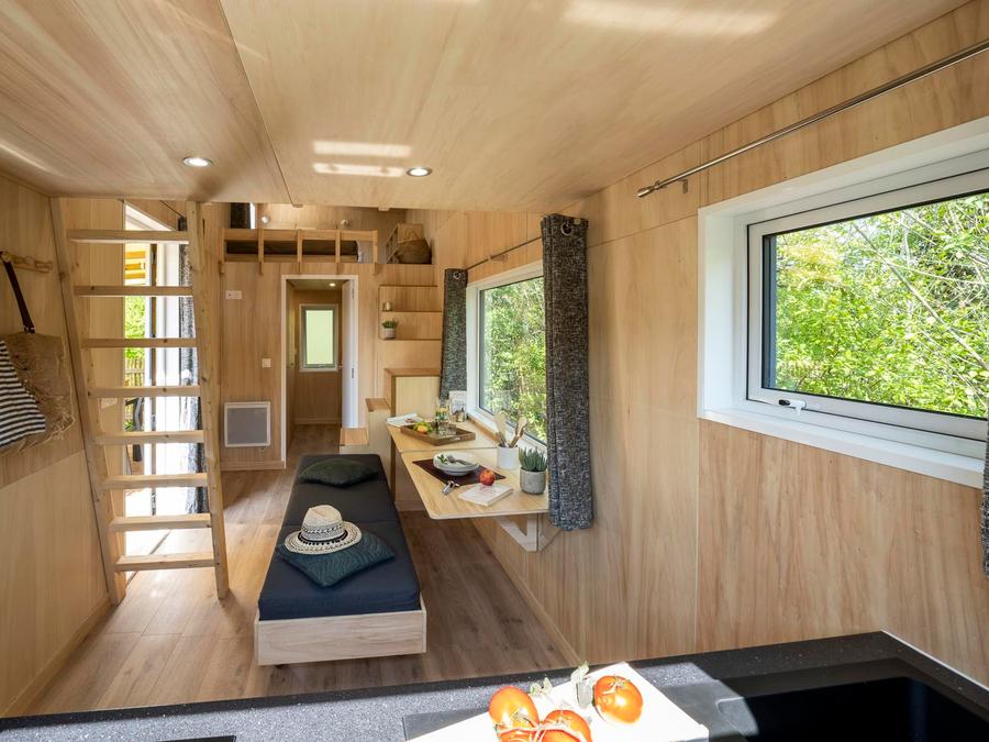 Hébergement 4 personnes - Tiny house PREMIUM- 2 chambres 4