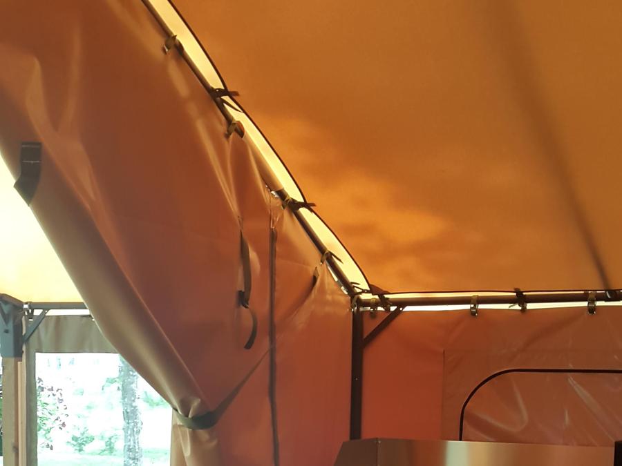 Tente en toile et en bois 5 personnes - VICTORIA LODGE - sans sanitaires 20 m² 4