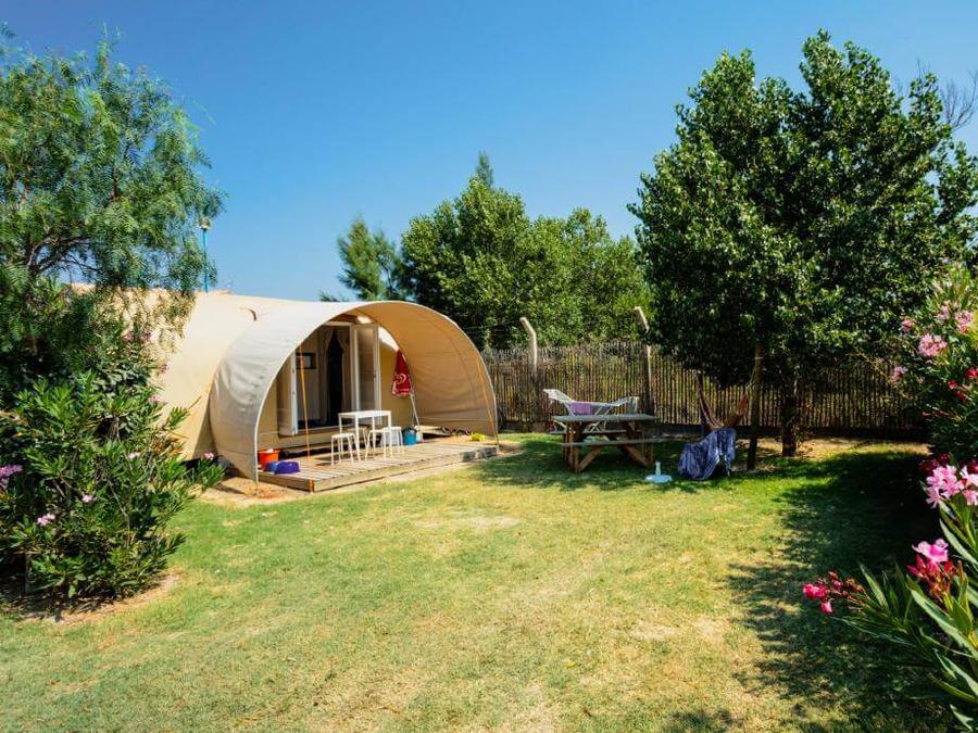 Tente en toile et en bois 4 personnes - C- Coco Lodge - 2 chambres 16m² 0
