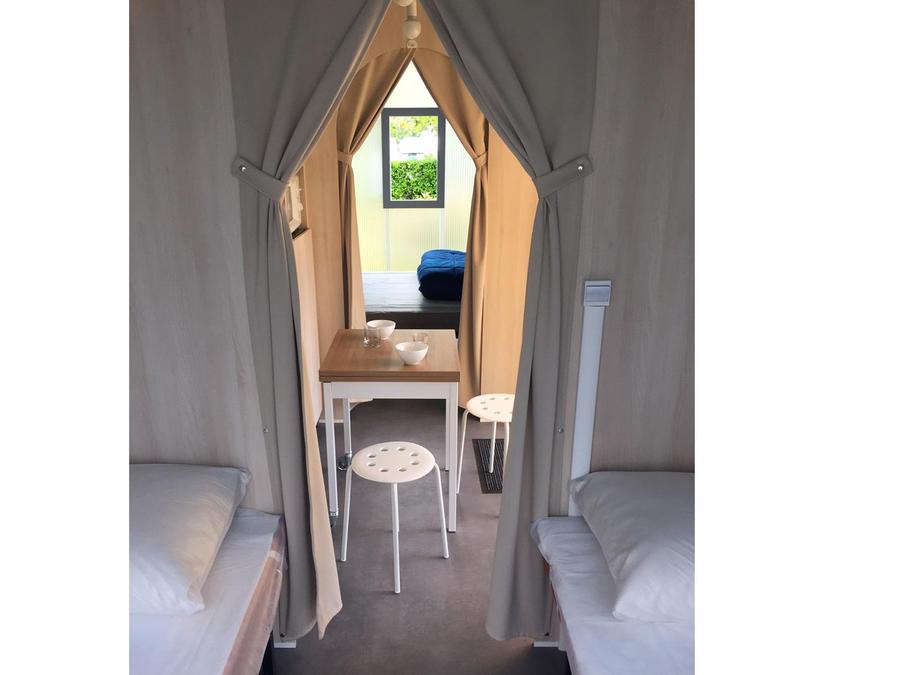Tente en toile et en bois 4 personnes - C- Coco Lodge - 2 chambres 16m² 7