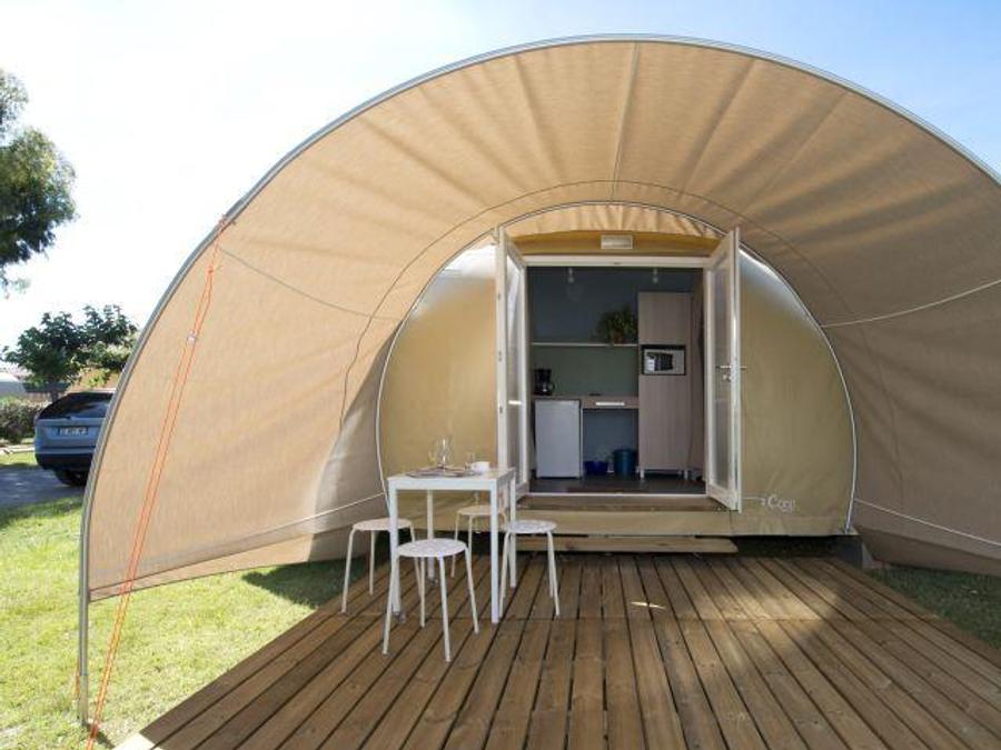 Tente en toile et en bois 4 personnes - C- Coco Lodge - 2 chambres 16m² 3