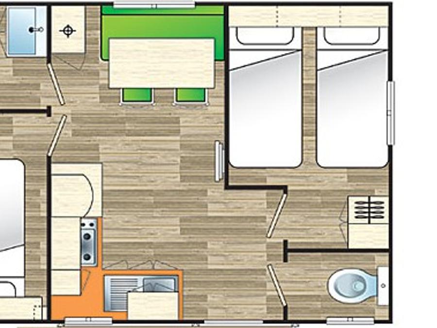 Mobilhome 4 personnes - Les acacias 2