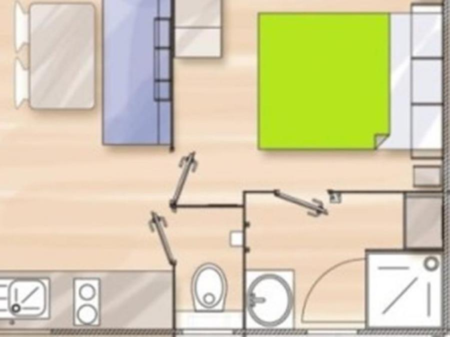 Mobilhome 2 personnes - Le cabanon du forestier - 2/4 1