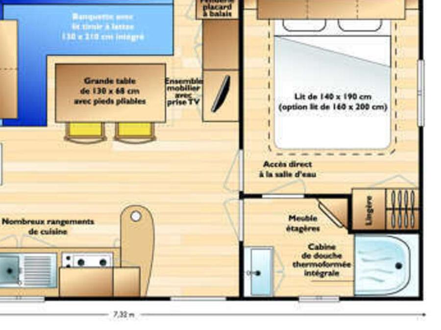 Mobilhome 4 personnes - MH Classique 2 chambres 4 personnes 4