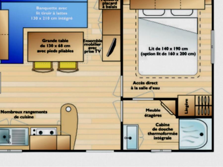 Mobilhome 4 personnes - MH Eco 2 chambres 4 personnes 4