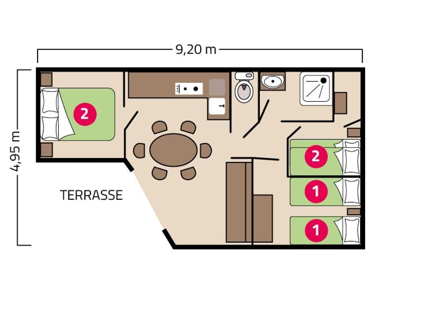 Chalet 6 personnes - Grand Large 6 personnes 2