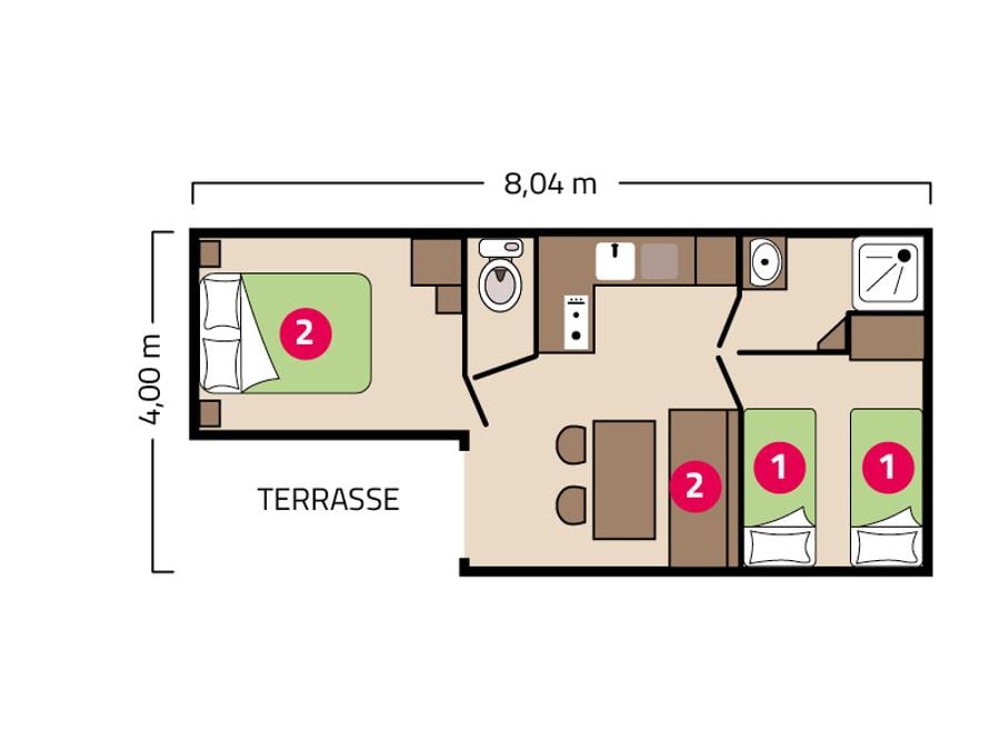Mobilhome 6 personnes - Loggia Éco 4/6 personnes 3