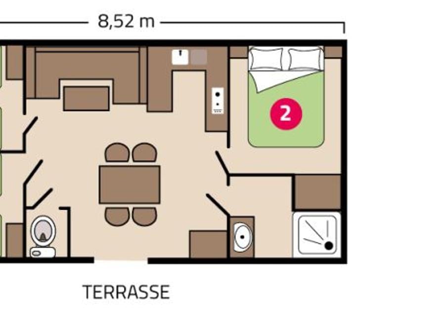 Mobilhome 6 personnes - Famille Éco 6 personnes 5