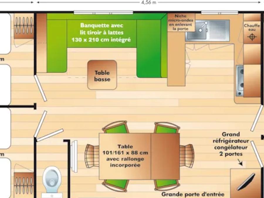 Mobilhome 8 personnes - TOURTERELLE 2